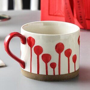 🎄New🎄 Christmas Red Ceramic Coffee Mug with Handle, 15.2 oz